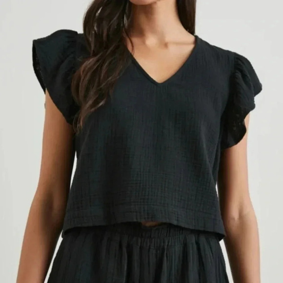 Rails Organic Cotton Miley Gauze TOP Size XL $138 - Picture 4 of 6